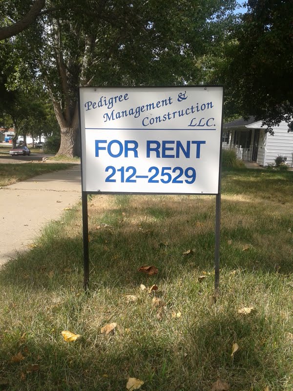 PMC rent sign